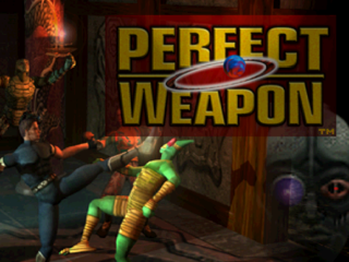Perfect Weapon title screen for Playstation